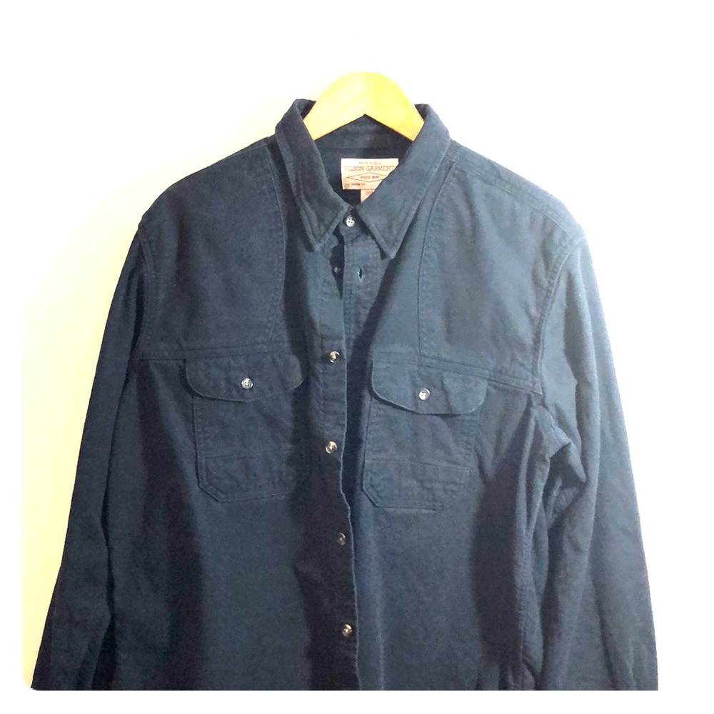 Filson Men’s Solid Flannel Shirt Size L